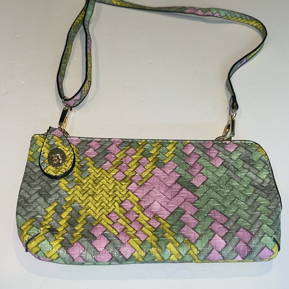 Woven Textured Handbag Shoulder Bag Yellow
Multi color. - Picture 8 of 12